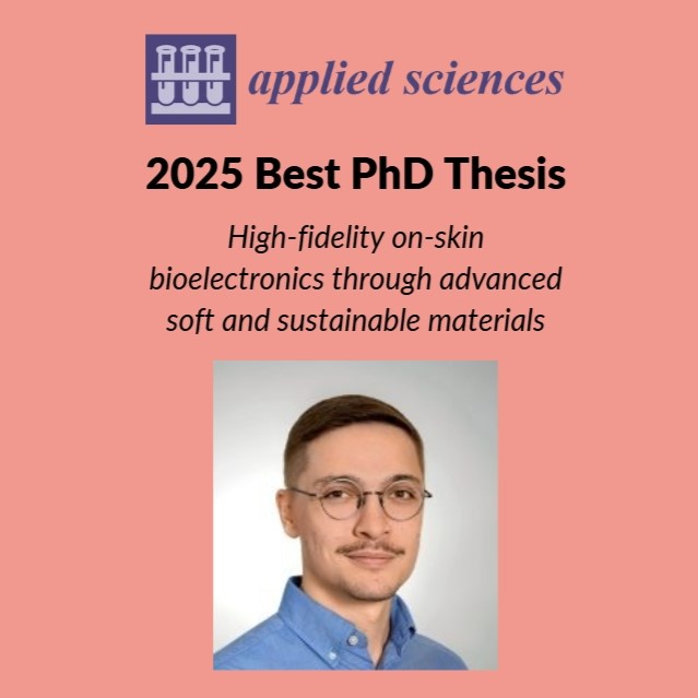 ISR former student awarded with 2025 Best PhD Thesis by the Applied Sciences journal